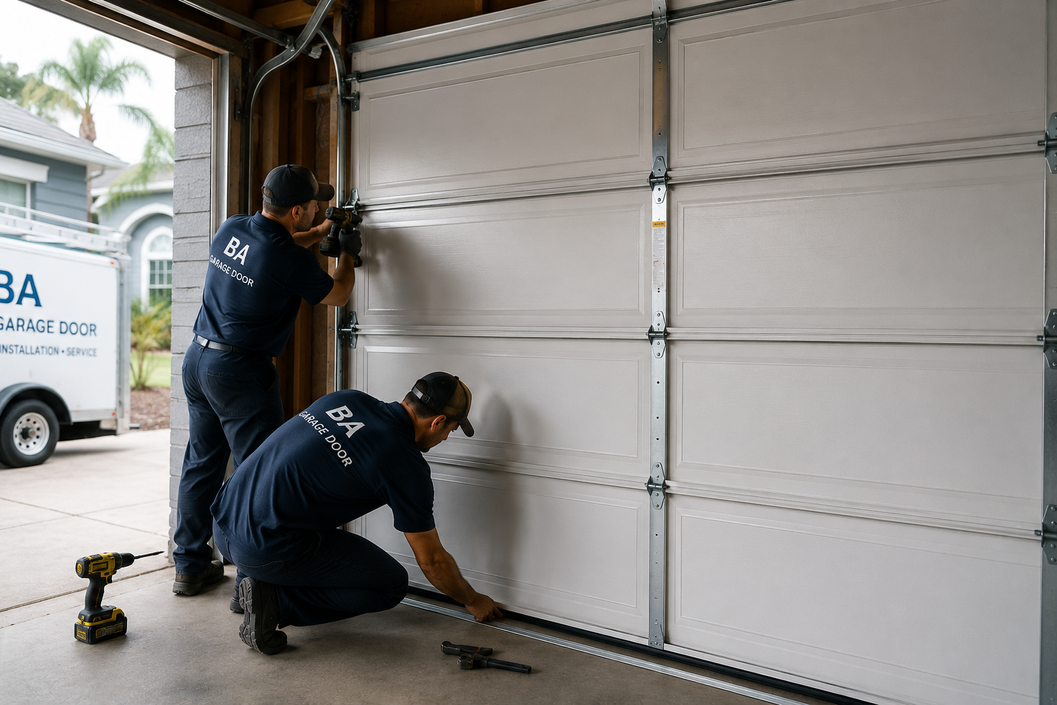 Professional garage door installation in Delaware by BA Garage Door